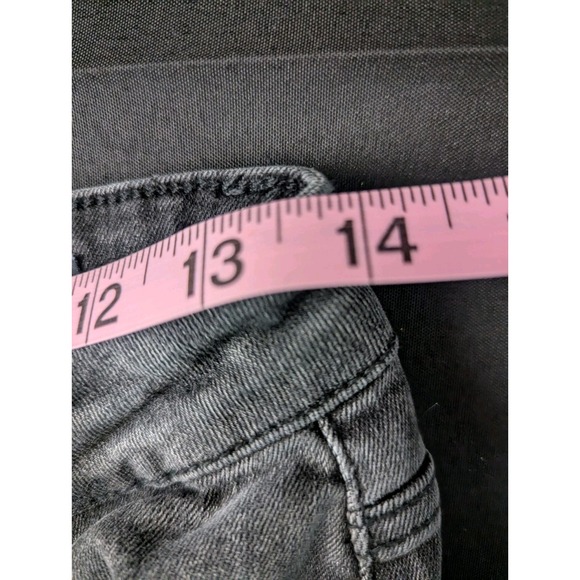 Judy Blue Jeans 27 Black Super Flare Bell Bottom Festival Y2K Boho Raw Hem Denim - Picture 10 of 12